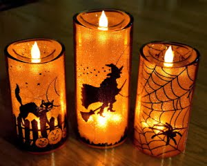 3) Halloween candele